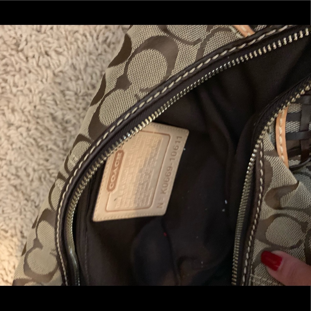 Coach Fabric C brown Purse - Picture 2 of 2